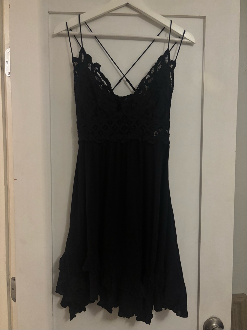 Free People | Adella Black Slip Dress - Picture 4 of 11